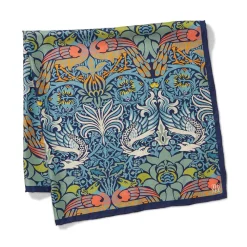 The Met Store Scarves & Wraps*William Morris Peacock and Dragon Square Silk Scarf