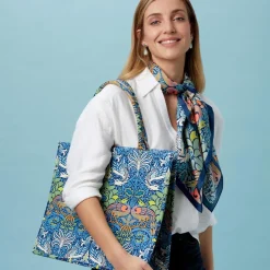 The Met Store Scarves & Wraps*William Morris Peacock and Dragon Square Silk Scarf