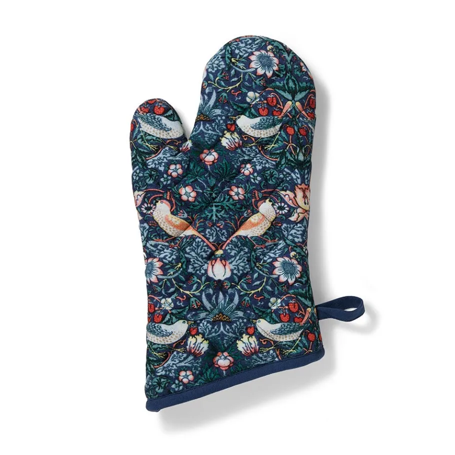 The Met Store Tableware*William Morris Strawberry Thief Pot Holder and Oven Mitt Set