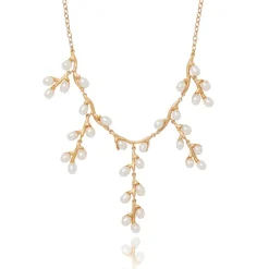 The Met Store Necklaces*Willow Catkins Pearl Bib Necklace
