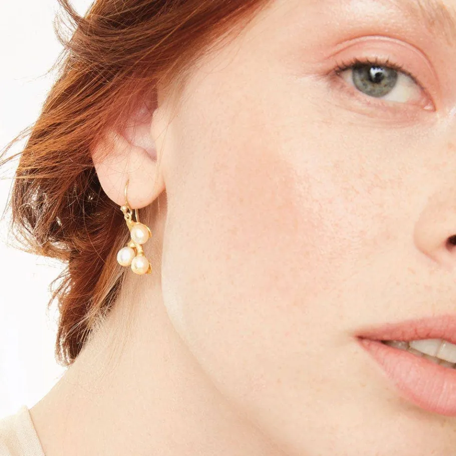 The Met Store Jewelry Sets*Willow Catkins Pearl Bib Necklace and Drop Earrings Set