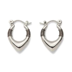 The Met Store Earrings*Wrapped Chevron Huggie Earrings