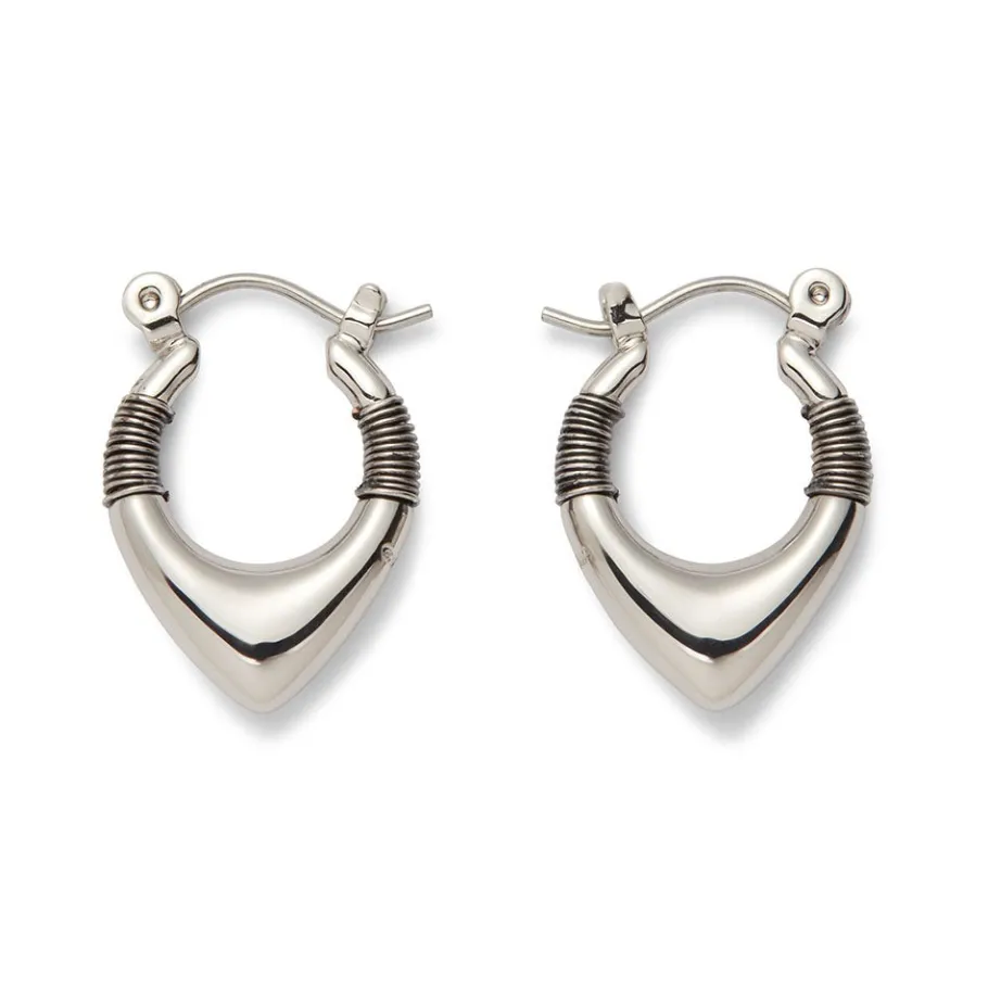 The Met Store Earrings*Wrapped Chevron Huggie Earrings